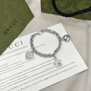 Double G Star Love Thick Edition Bracelet 17/18/19/20cm  925 silver 78usd 