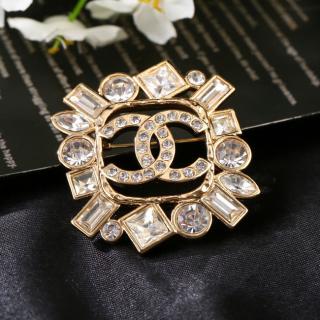 Diamond Double C Brooch 10usd 
