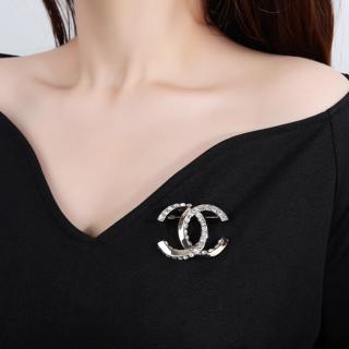 Double C brooch  10usd 
